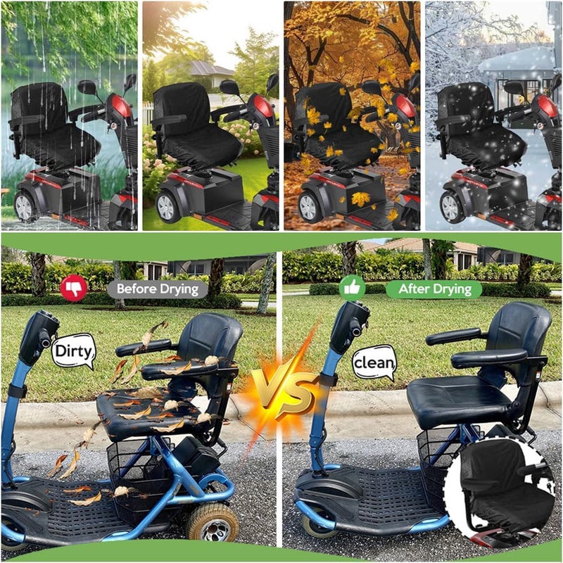 SOFFRIA Electric Wheelchair Seat Cover Waterproof Protector for Elderly and Disable Wheelchair Seat Protector Accessories Professional Waterproof Mobility Scooter Seat Cover - Image 5